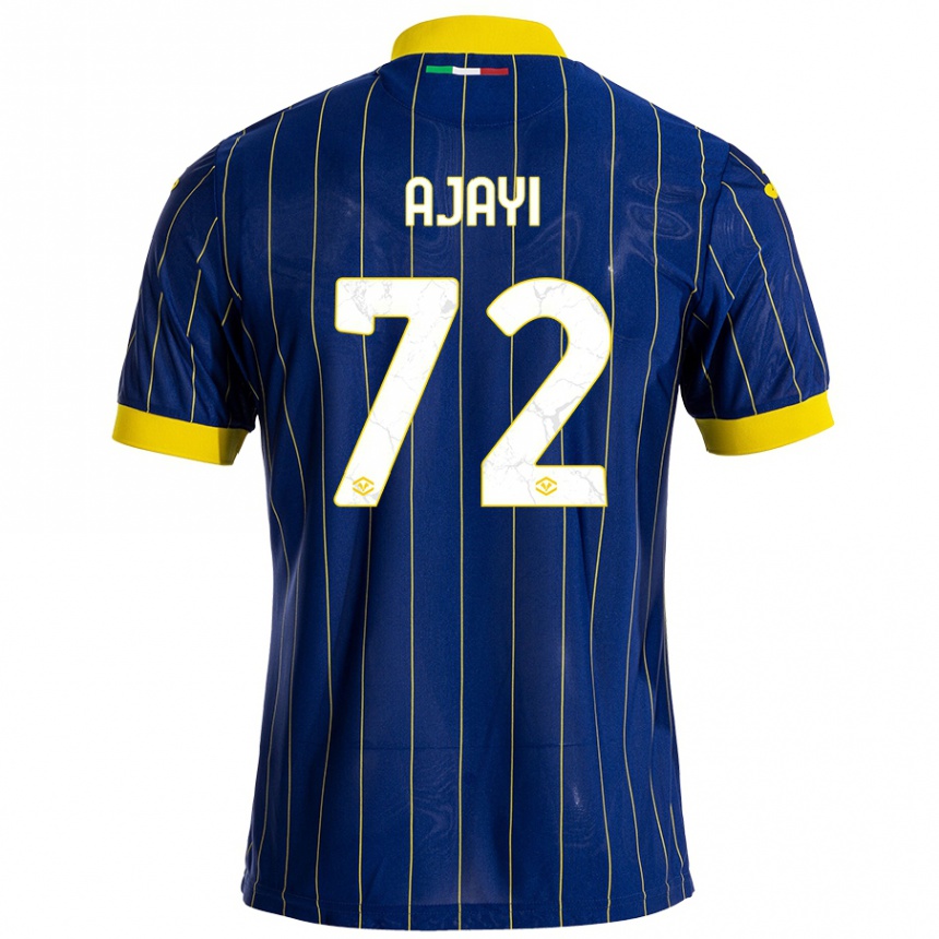 Kids Football Junior Ajayi #72 Blue Yellow Home Jersey 2024/25 T-Shirt