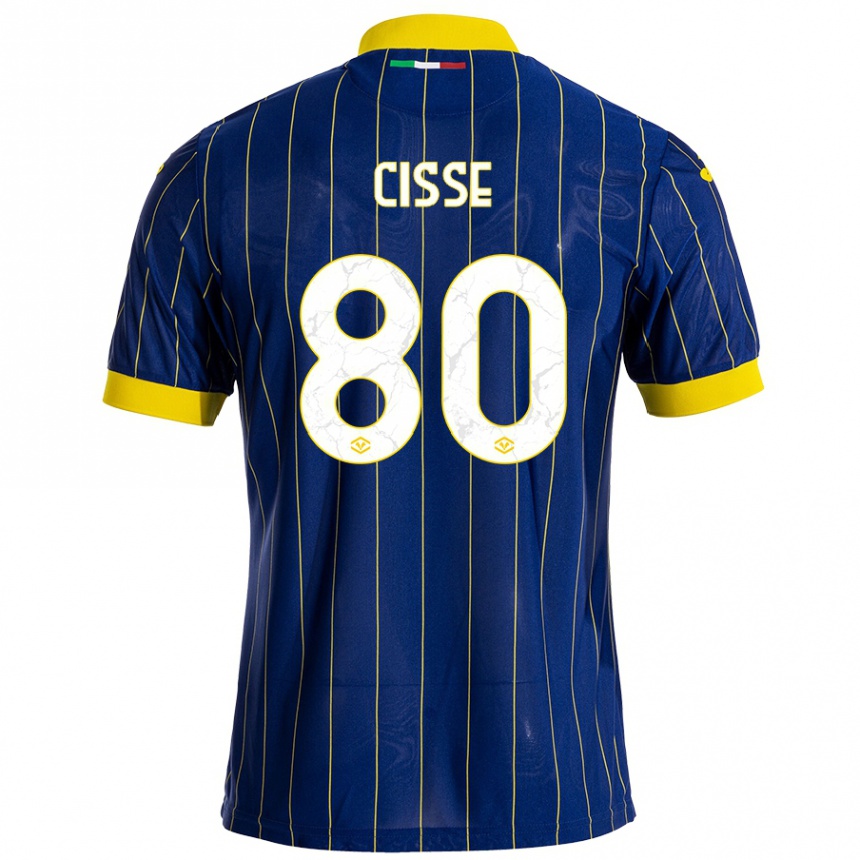 Kids Football Alphadjo Cissè #80 Blue Yellow Home Jersey 2024/25 T-Shirt