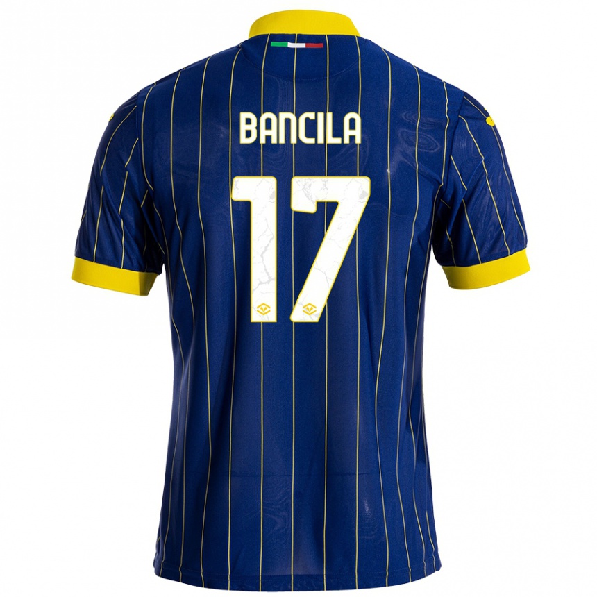 Kids Football Darius Bancila #17 Blue Yellow Home Jersey 2024/25 T-Shirt