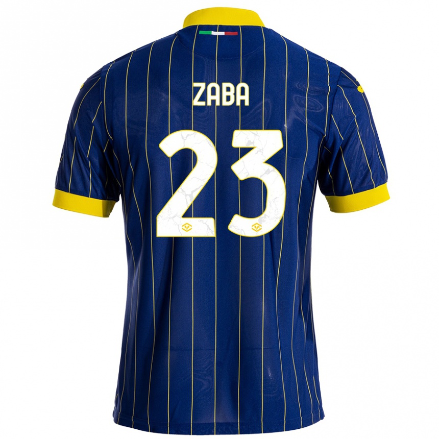 Kids Football Nelson Zaba #23 Blue Yellow Home Jersey 2024/25 T-Shirt