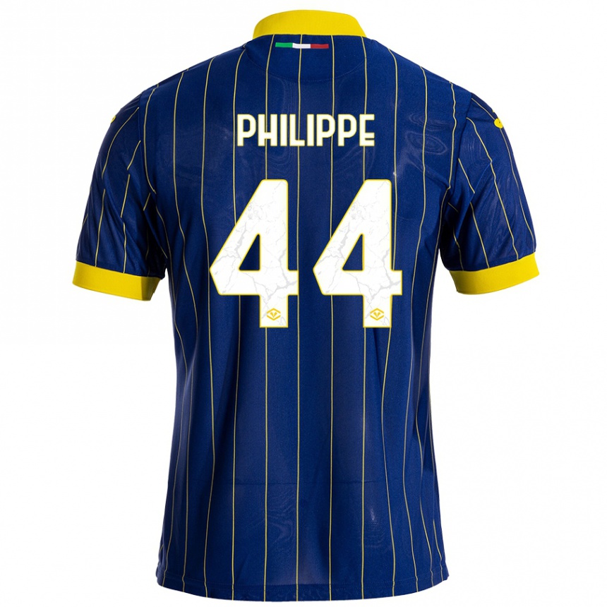 Kids Football Mathis Philippe #44 Blue Yellow Home Jersey 2024/25 T-Shirt