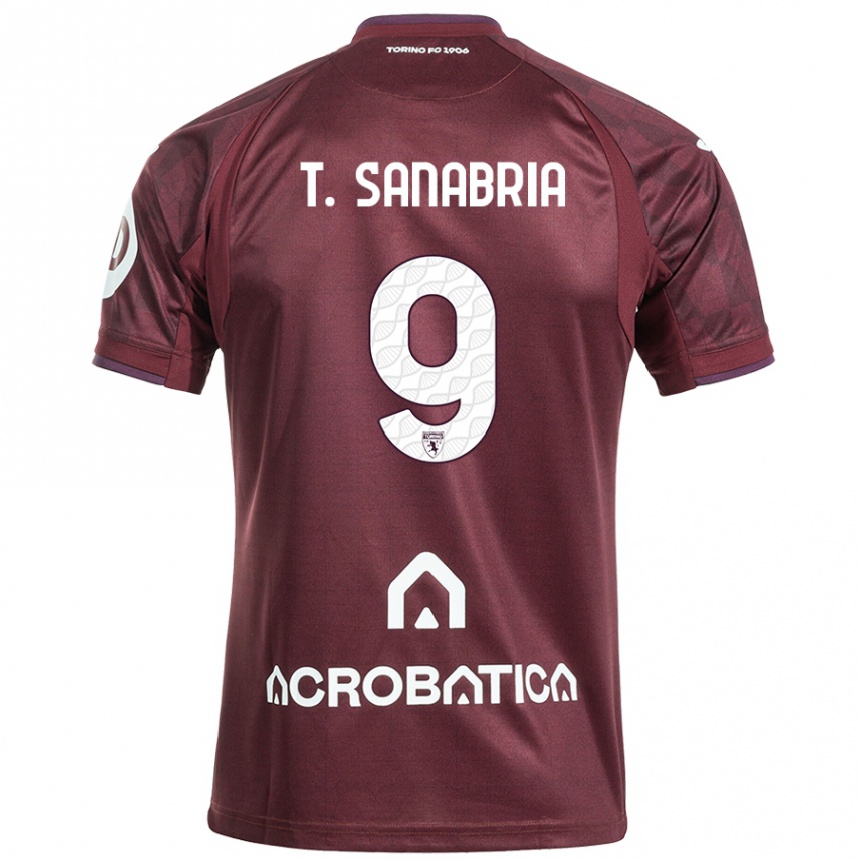 Kids Football Antonio Sanabria #9 Maroon White Home Jersey 2024/25 T-Shirt