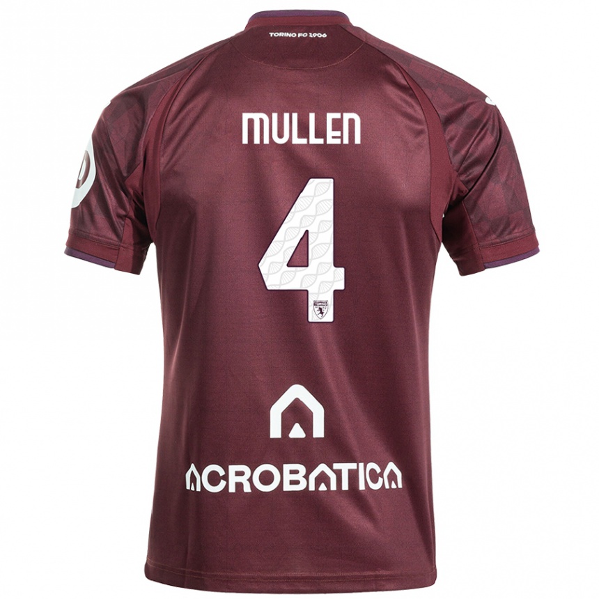 Kids Football Senan Mullen #4 Maroon White Home Jersey 2024/25 T-Shirt