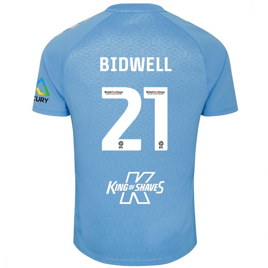 Kids Football Jake Bidwell #21 Blue White Home Jersey 2024/25 T-Shirt