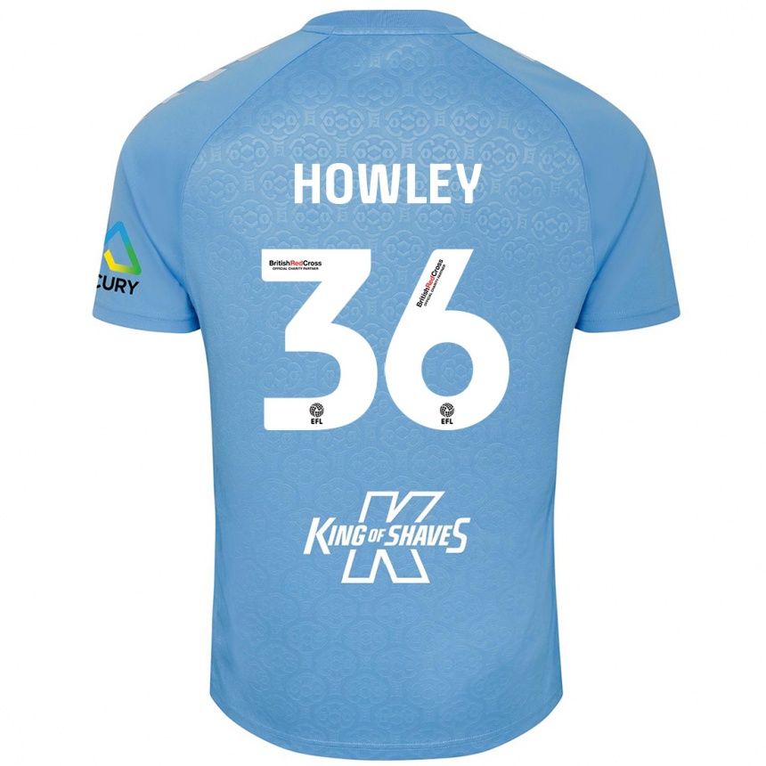 Kids Football Ryan Howley #36 Blue White Home Jersey 2024/25 T-Shirt