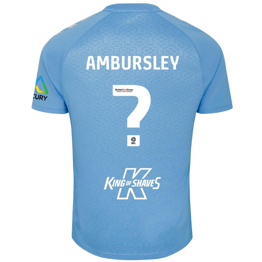 Kids Football Conrad Ambursley #0 Blue White Home Jersey 2024/25 T-Shirt