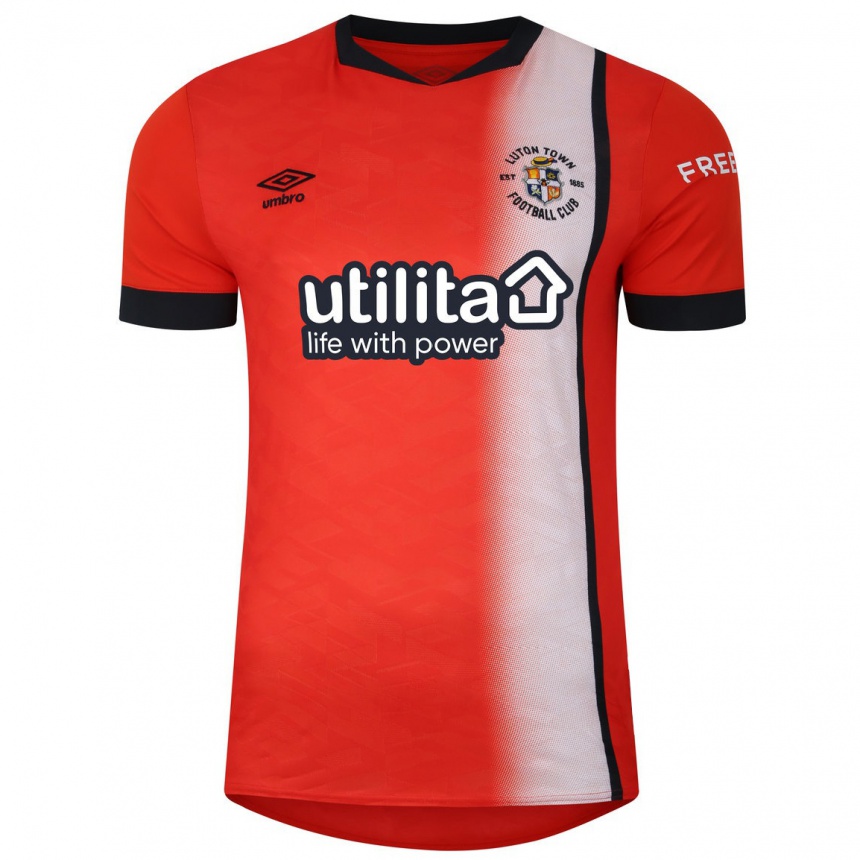 Kids Football Jamie Odegah #0 Orange Black Home Jersey 2024/25 T-Shirt