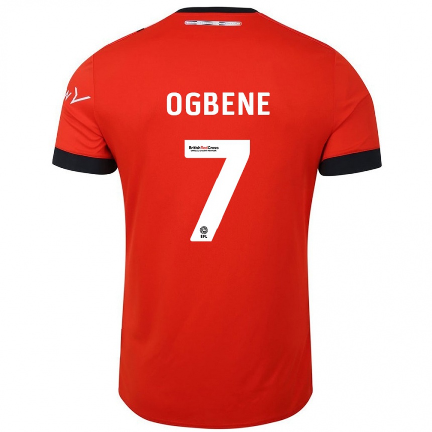 Kids Football Chiedozie Ogbene #7 Orange Black Home Jersey 2024/25 T-Shirt