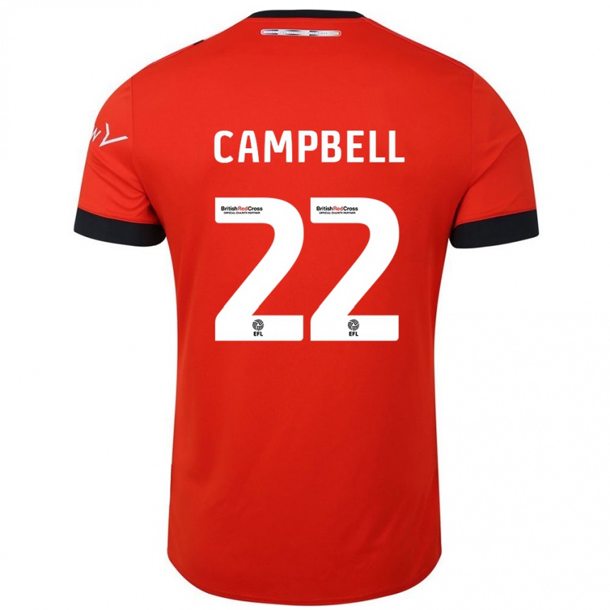 Kids Football Allan Campbell #22 Orange Black Home Jersey 2024/25 T-Shirt