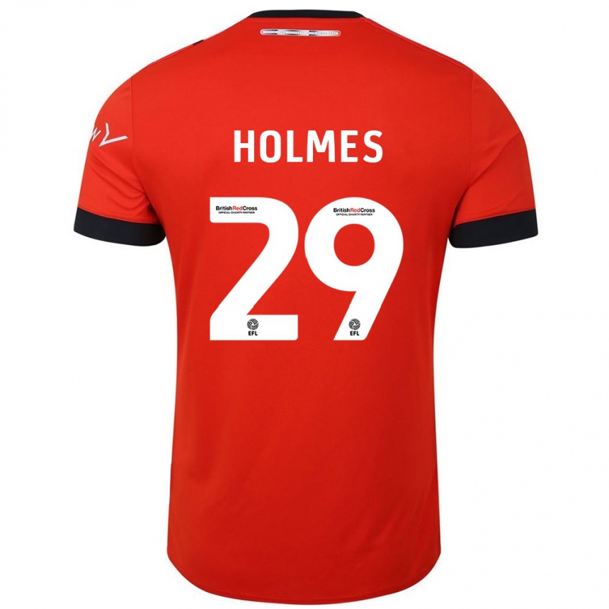 Kids Football Tom Holmes #29 Orange Black Home Jersey 2024/25 T-Shirt