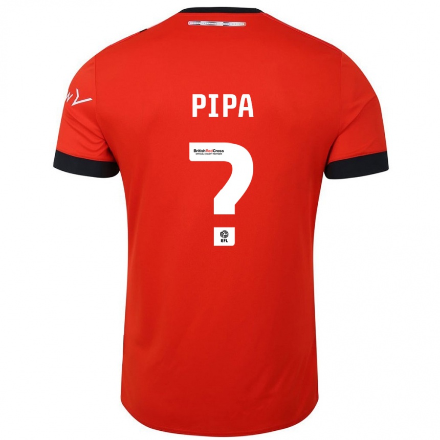 Kids Football Oliver Pipa #0 Orange Black Home Jersey 2024/25 T-Shirt