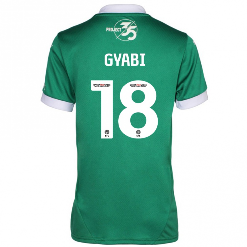 Kids Football Darko Gyabi #18 Green White Home Jersey 2024/25 T-Shirt