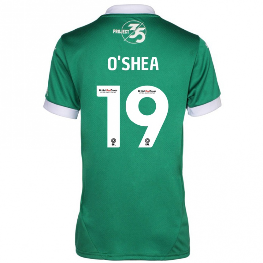 Kids Football Erin O'shea #19 Green White Home Jersey 2024/25 T-Shirt