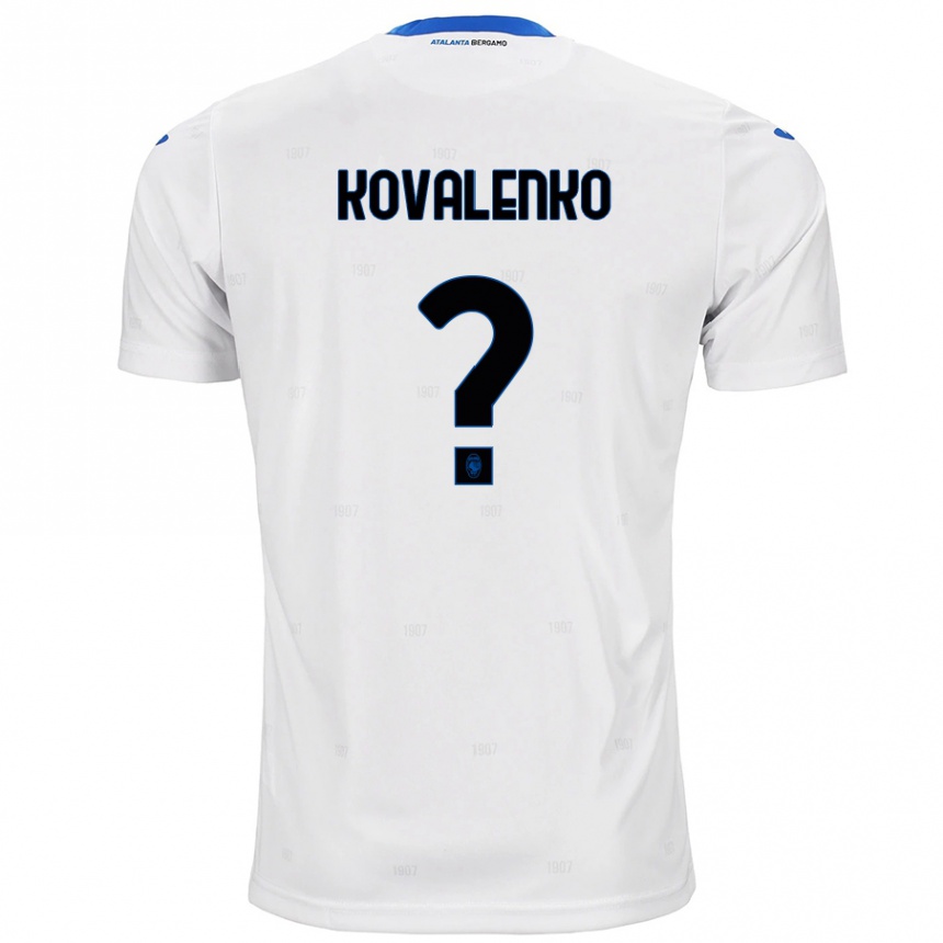 Kids Football Viktor Kovalenko #0 White Away Jersey 2024/25 T-Shirt