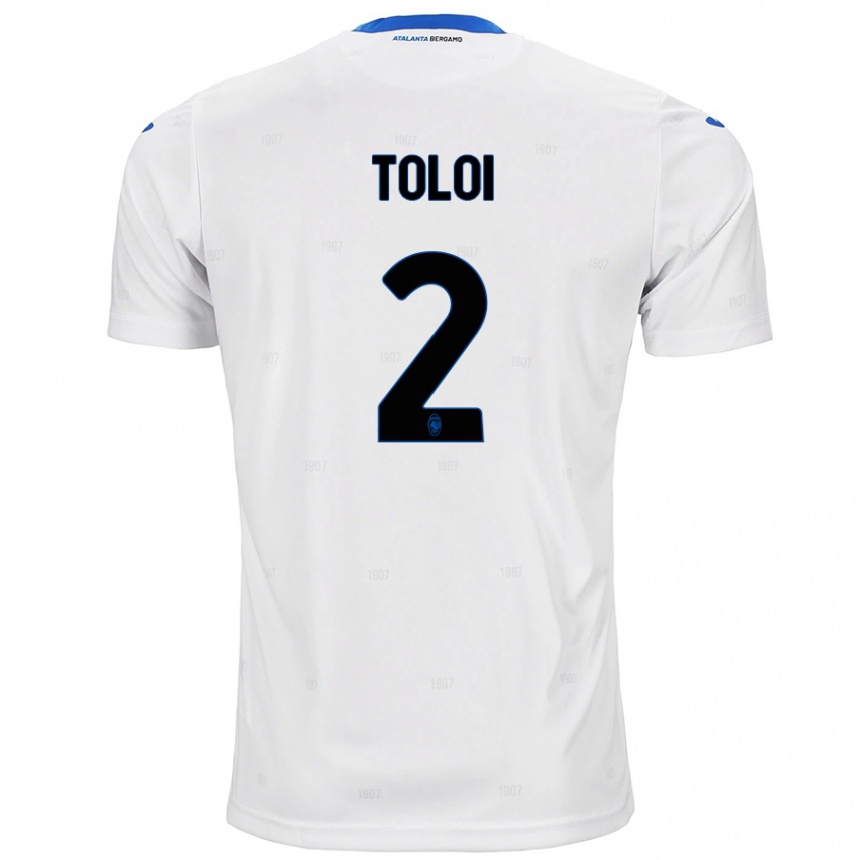 Kids Football Rafael Tolói #2 White Away Jersey 2024/25 T-Shirt