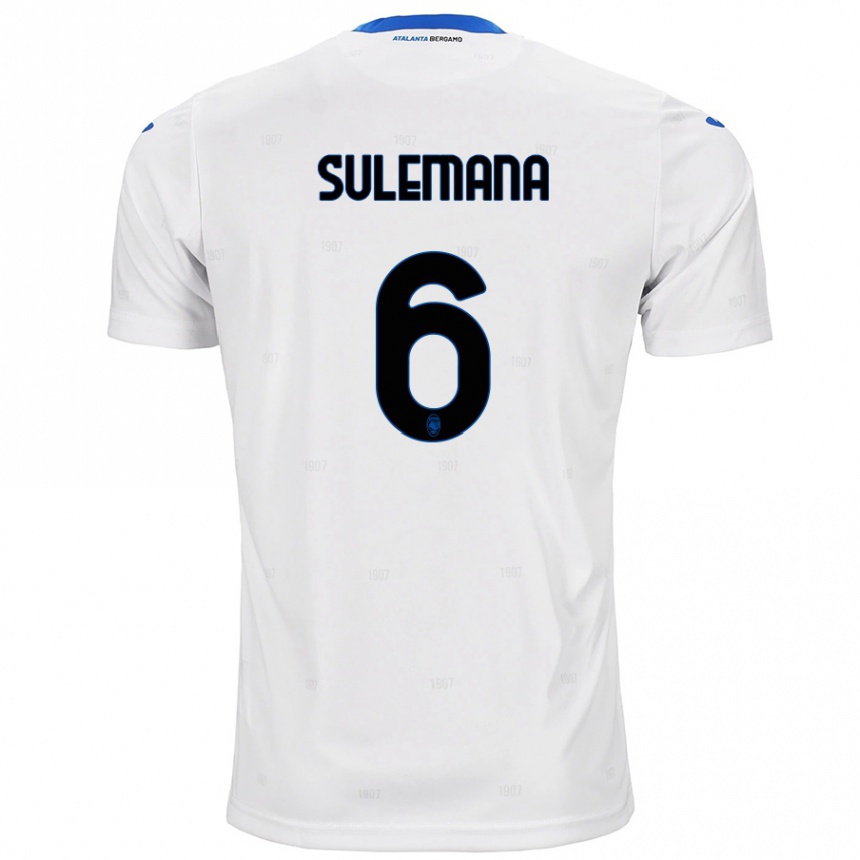 Kids Football Ibrahim Sulemana #6 White Away Jersey 2024/25 T-Shirt