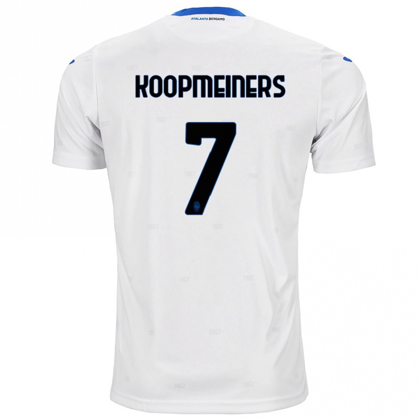 Kids Football Teun Koopmeiners #7 White Away Jersey 2024/25 T-Shirt