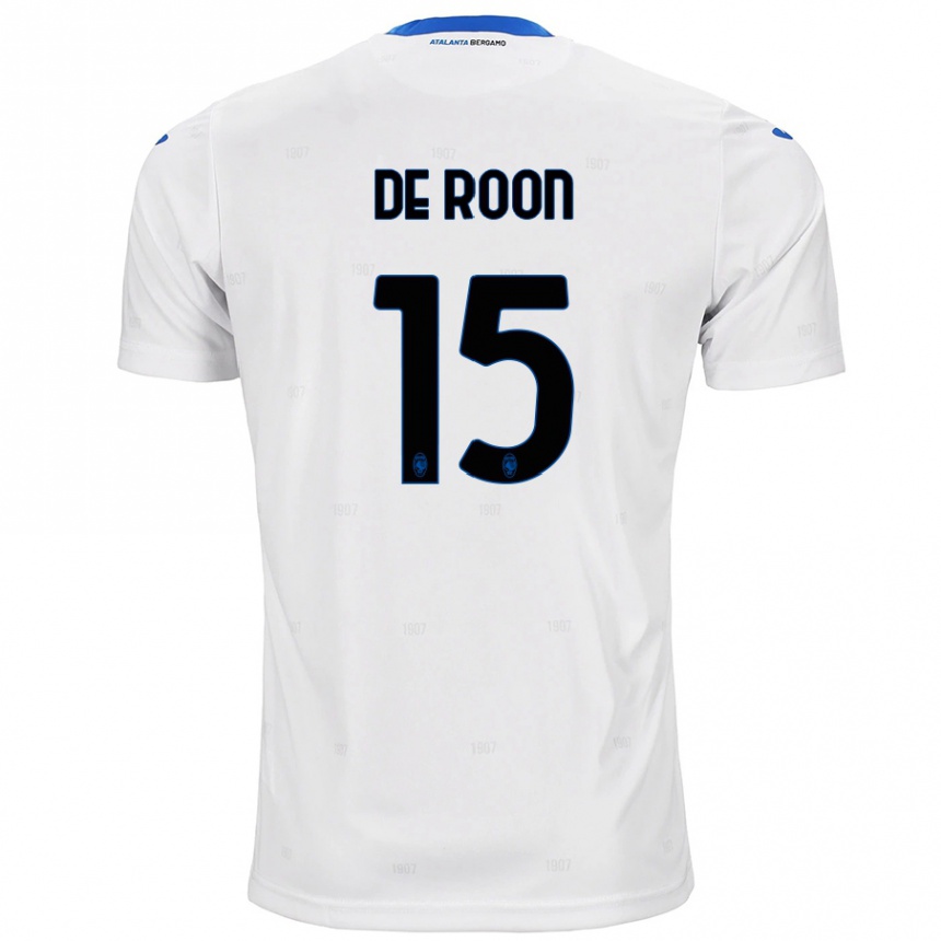 Kids Football Marten De Roon #15 White Away Jersey 2024/25 T-Shirt