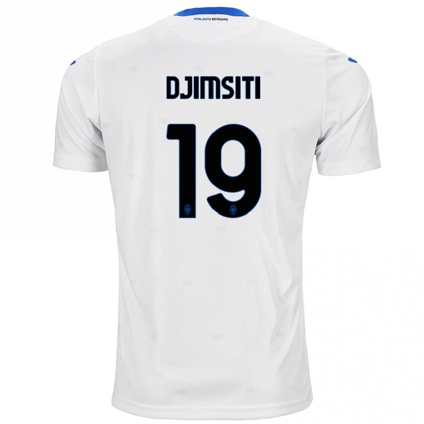 Kids Football Berat Djimsiti #19 White Away Jersey 2024/25 T-Shirt