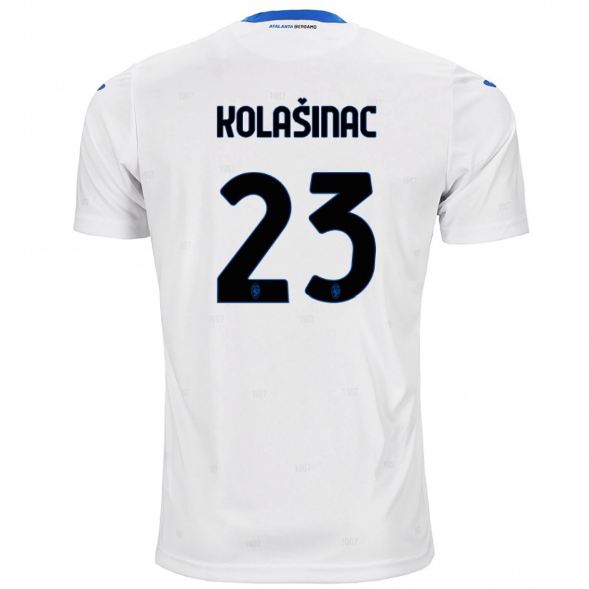 Kids Football Sead Kolasinac #23 White Away Jersey 2024/25 T-Shirt