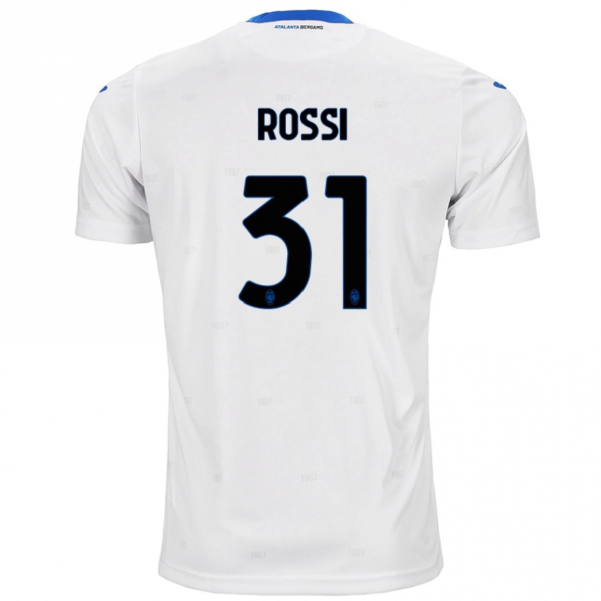 Kids Football Francesco Rossi #31 White Away Jersey 2024/25 T-Shirt