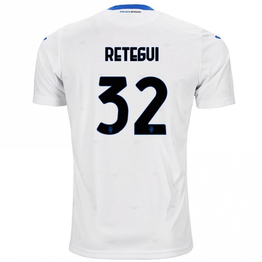 Kids Football Mateo Retegui #32 White Away Jersey 2024/25 T-Shirt