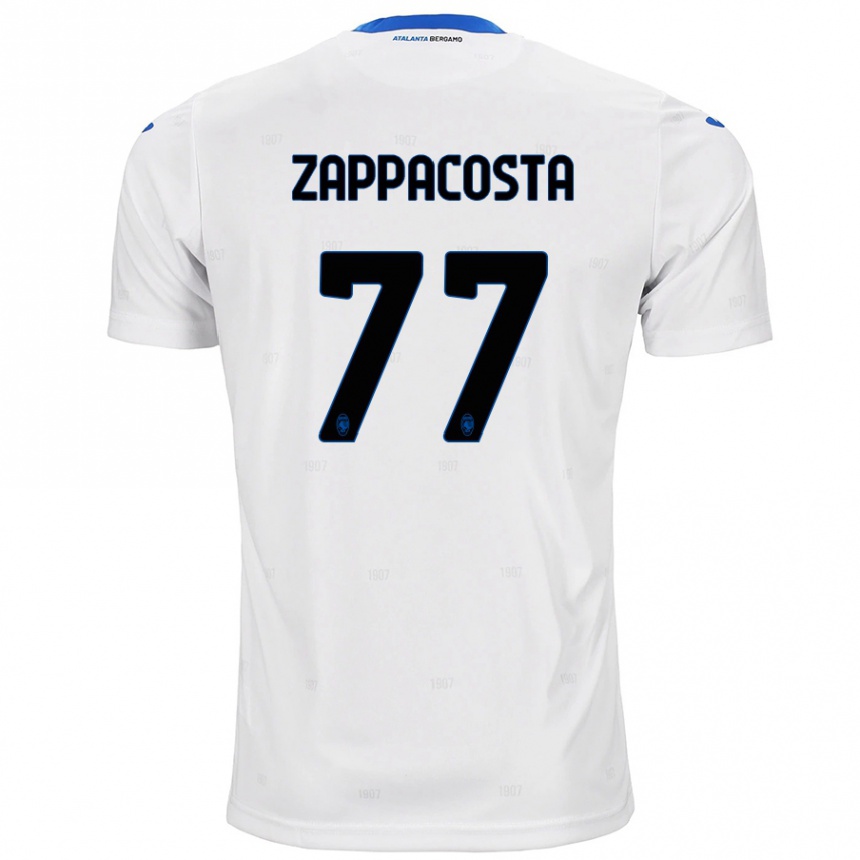 Kids Football Davide Zappacosta #77 White Away Jersey 2024/25 T-Shirt