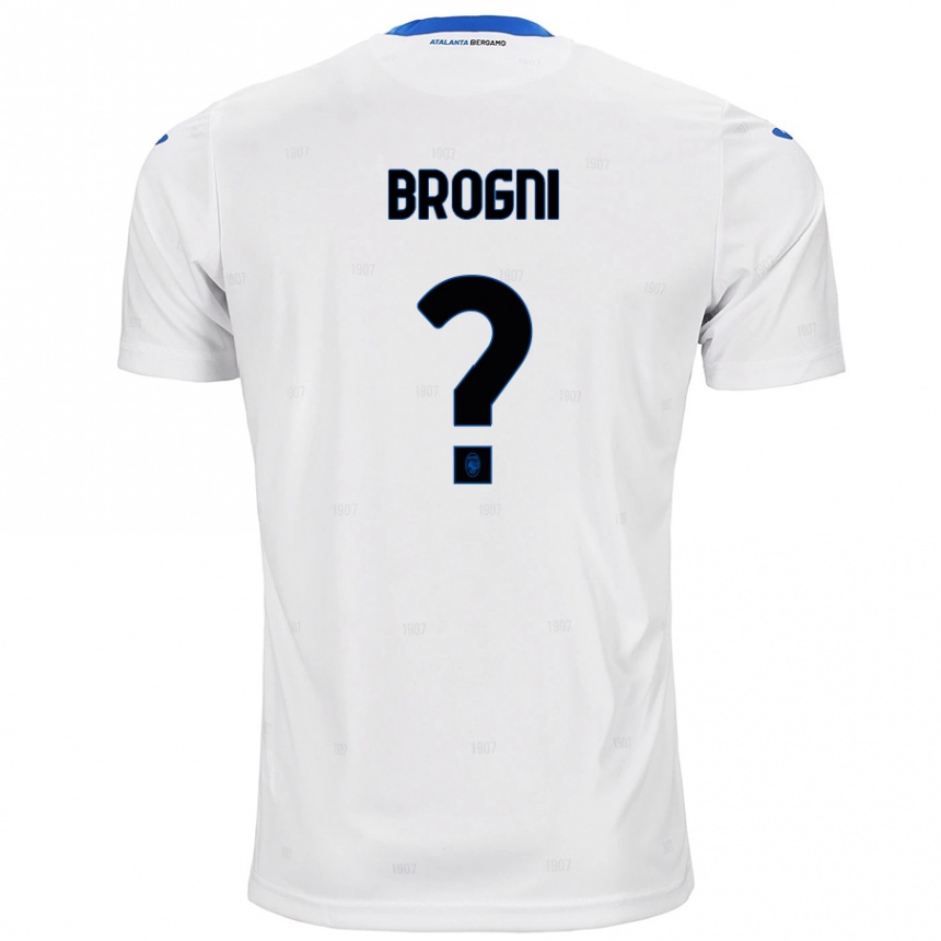 Kids Football Giorgio Brogni #0 White Away Jersey 2024/25 T-Shirt