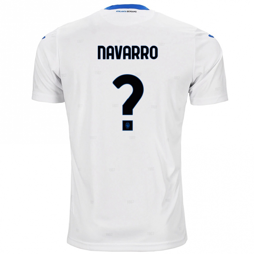 Kids Football Albert Navarro #0 White Away Jersey 2024/25 T-Shirt