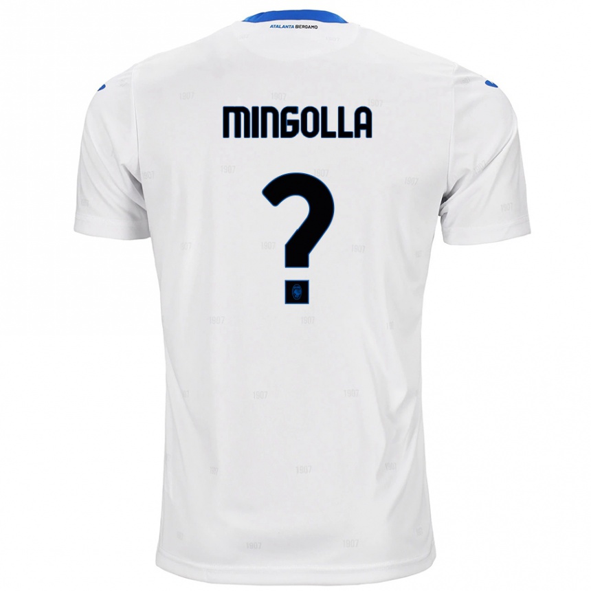 Kids Football Simone Mingolla #0 White Away Jersey 2024/25 T-Shirt