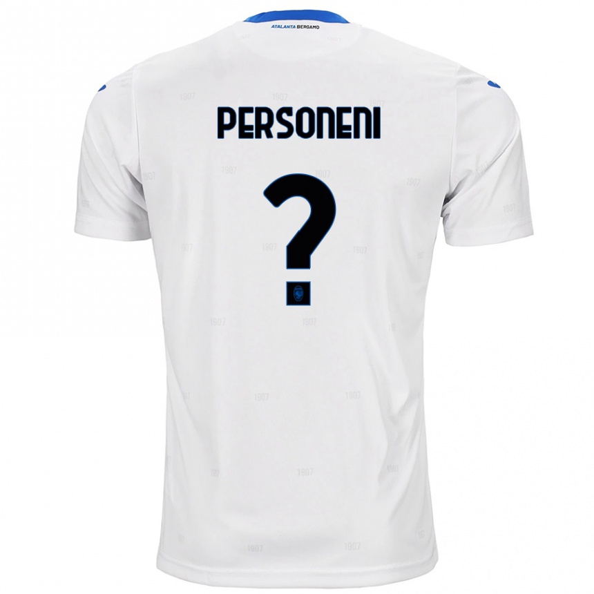 Kids Football Mirko Personeni #0 White Away Jersey 2024/25 T-Shirt