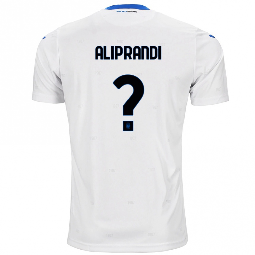 Kids Football Mattia Aliprandi #0 White Away Jersey 2024/25 T-Shirt