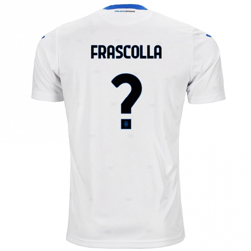 Kids Football Andrea Frascolla #0 White Away Jersey 2024/25 T-Shirt