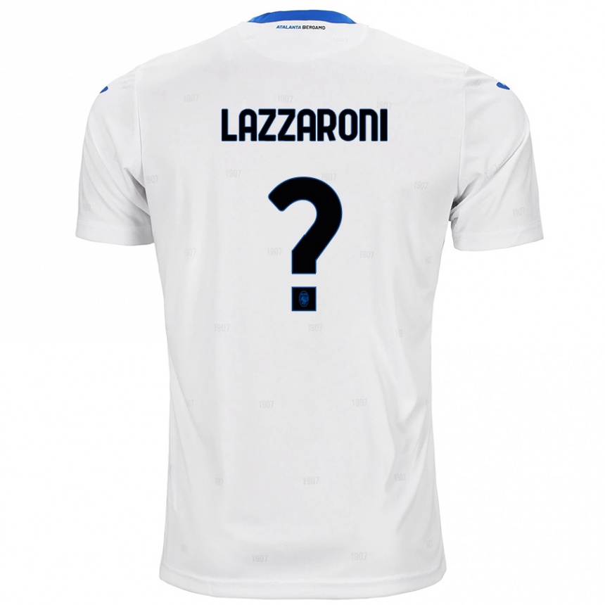 Kids Football Andrea Lazzaroni #0 White Away Jersey 2024/25 T-Shirt