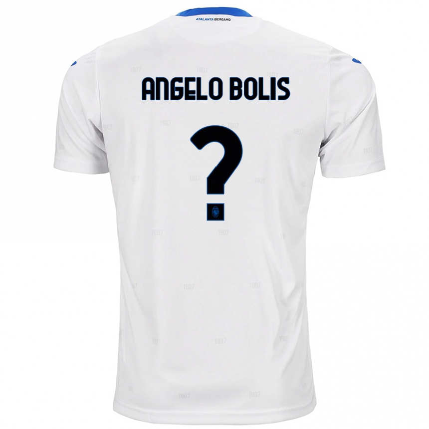 Kids Football Tommaso Angelo Bolis #0 White Away Jersey 2024/25 T-Shirt