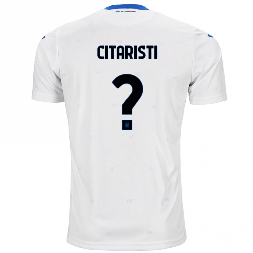 Kids Football Christian Citaristi #0 White Away Jersey 2024/25 T-Shirt