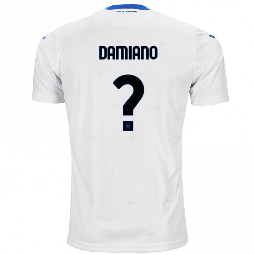 Kids Football Vincenzo Damiano #0 White Away Jersey 2024/25 T-Shirt