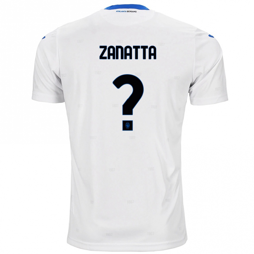 Kids Football Giovanni Zanatta #0 White Away Jersey 2024/25 T-Shirt