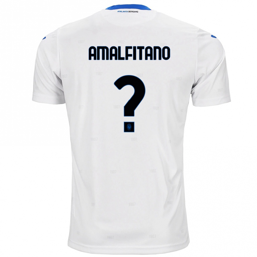 Kids Football Nicolò Amalfitano #0 White Away Jersey 2024/25 T-Shirt