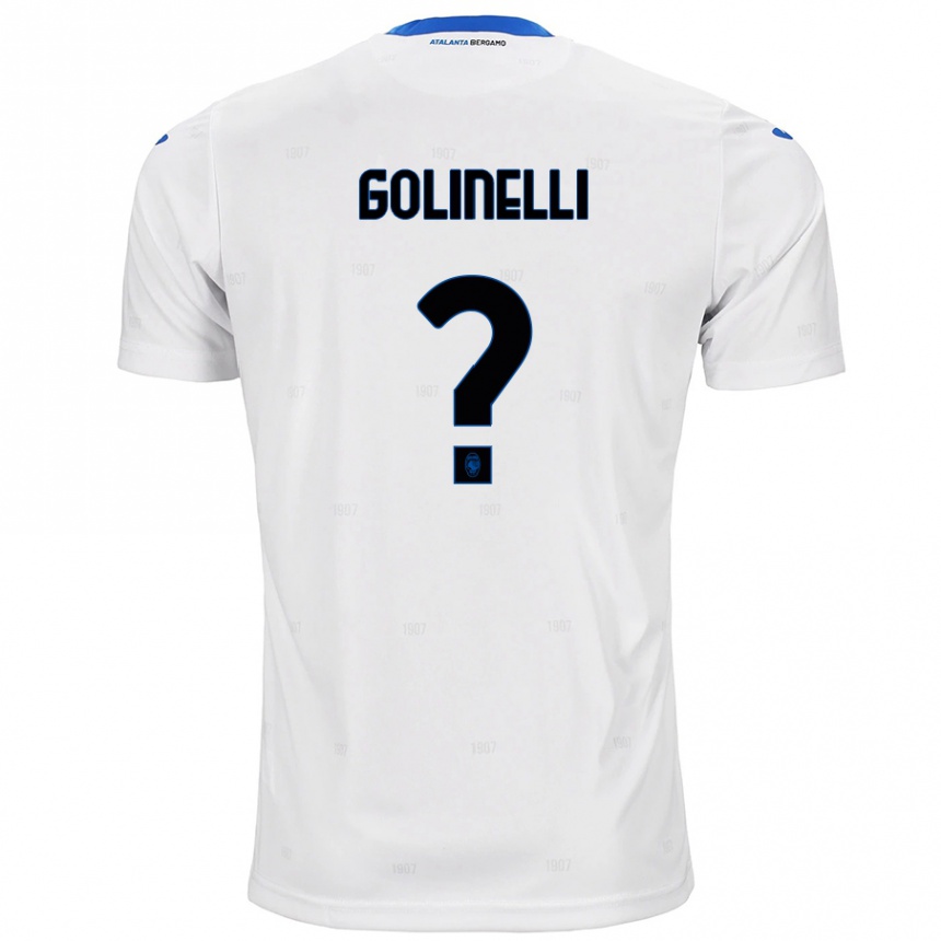 Kids Football Martino Golinelli #0 White Away Jersey 2024/25 T-Shirt