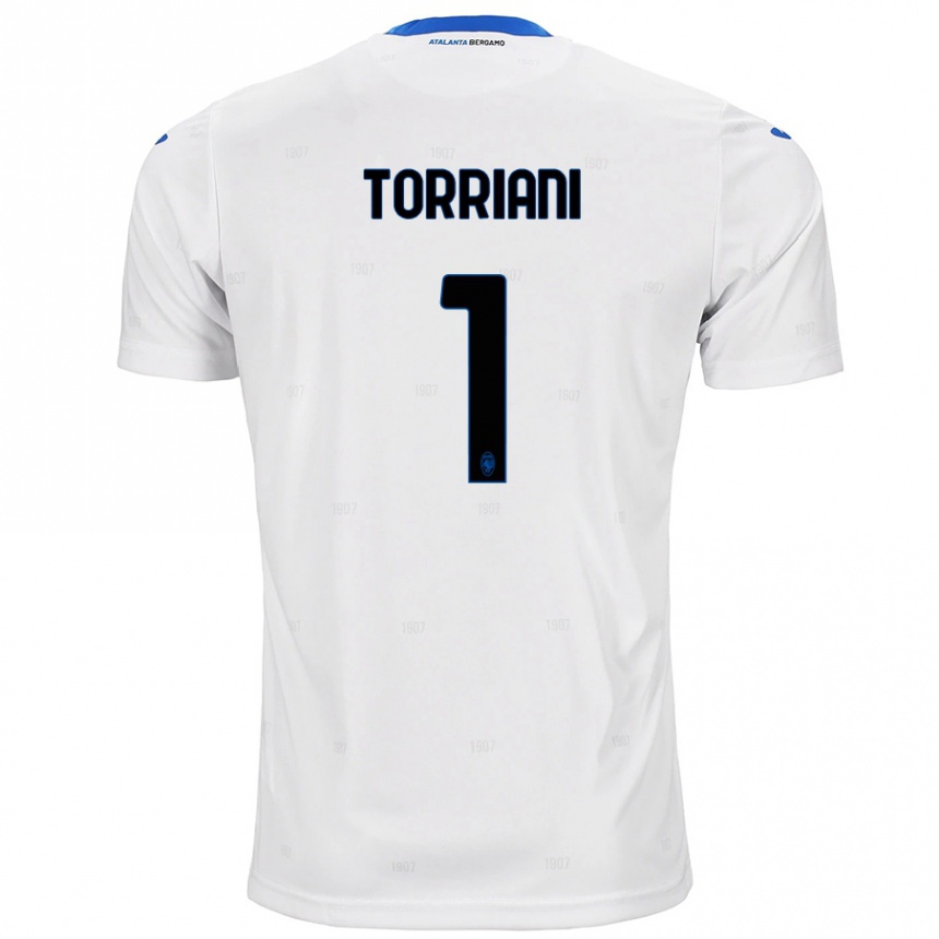 Kids Football Andrea Torriani #1 White Away Jersey 2024/25 T-Shirt