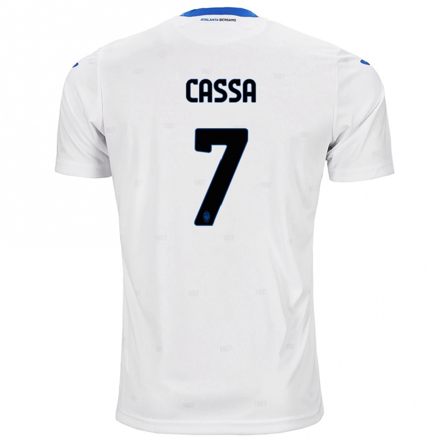 Kids Football Federico Cassa #7 White Away Jersey 2024/25 T-Shirt