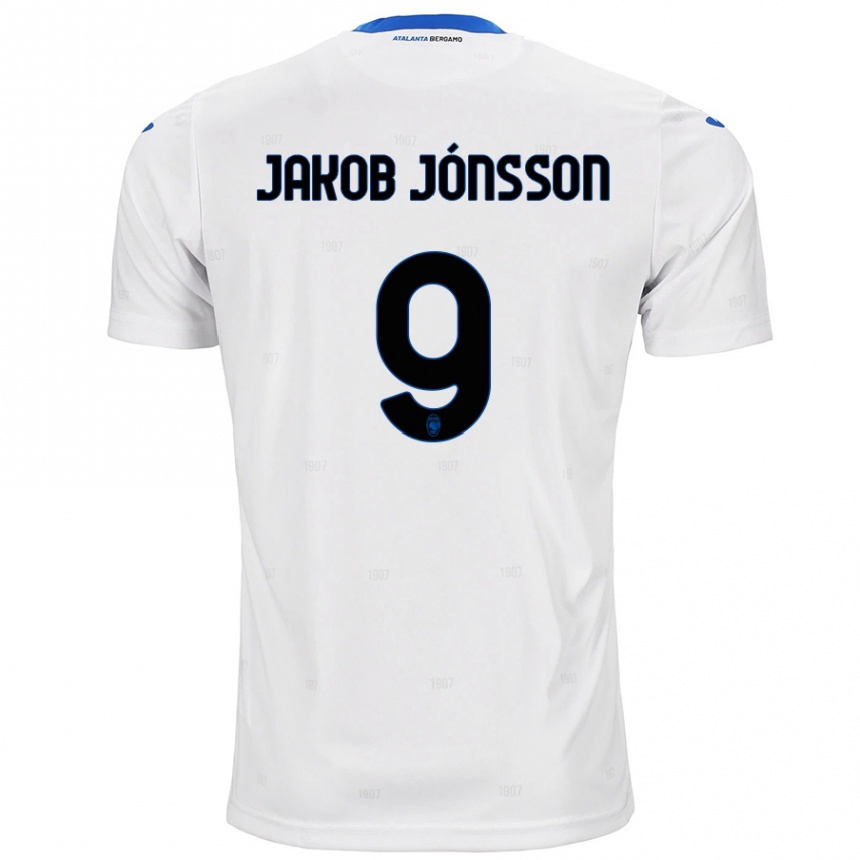 Kids Football Birkir Jakob Jónsson #9 White Away Jersey 2024/25 T-Shirt