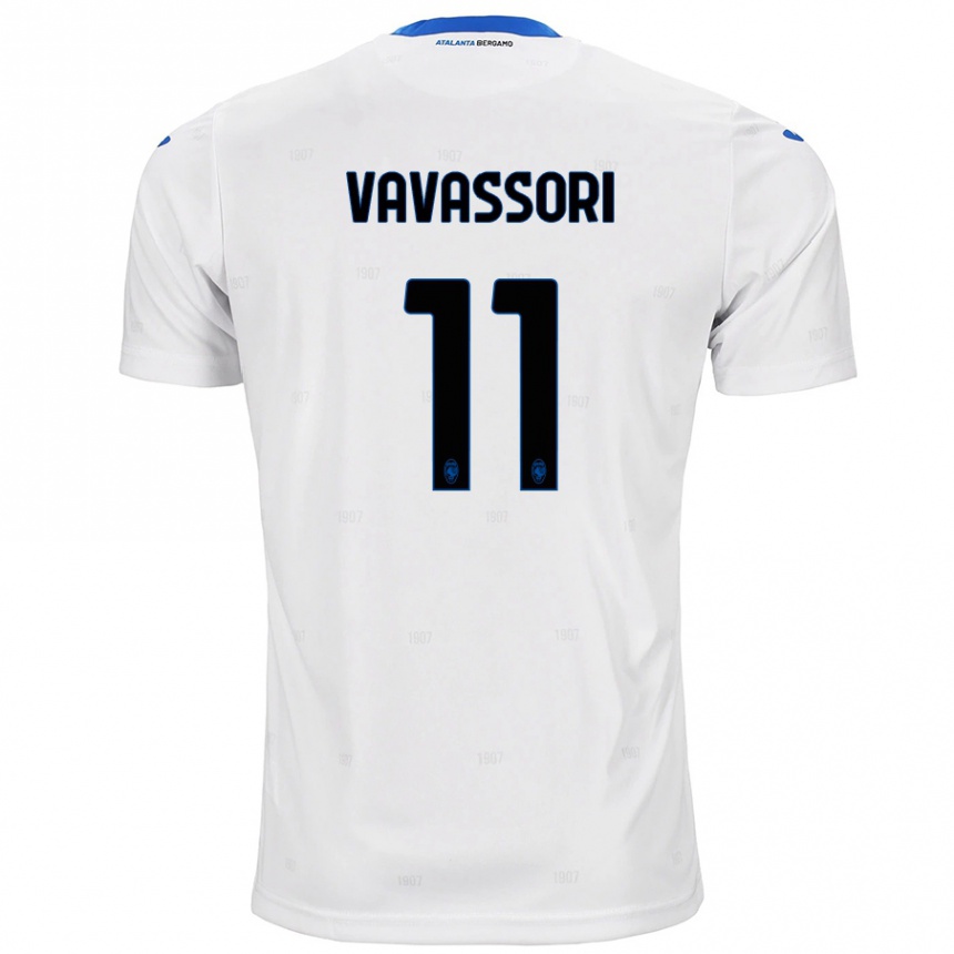 Kids Football Dominic Vavassori #11 White Away Jersey 2024/25 T-Shirt