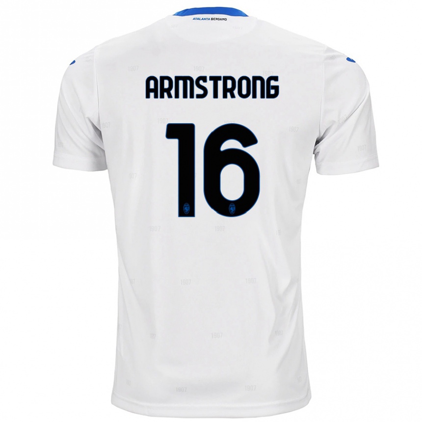 Kids Football Daniel Armstrong #16 White Away Jersey 2024/25 T-Shirt