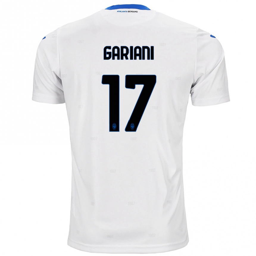 Kids Football Niccolò Gariani #17 White Away Jersey 2024/25 T-Shirt