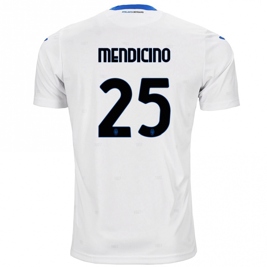 Kids Football Leonardo Mendicino #25 White Away Jersey 2024/25 T-Shirt