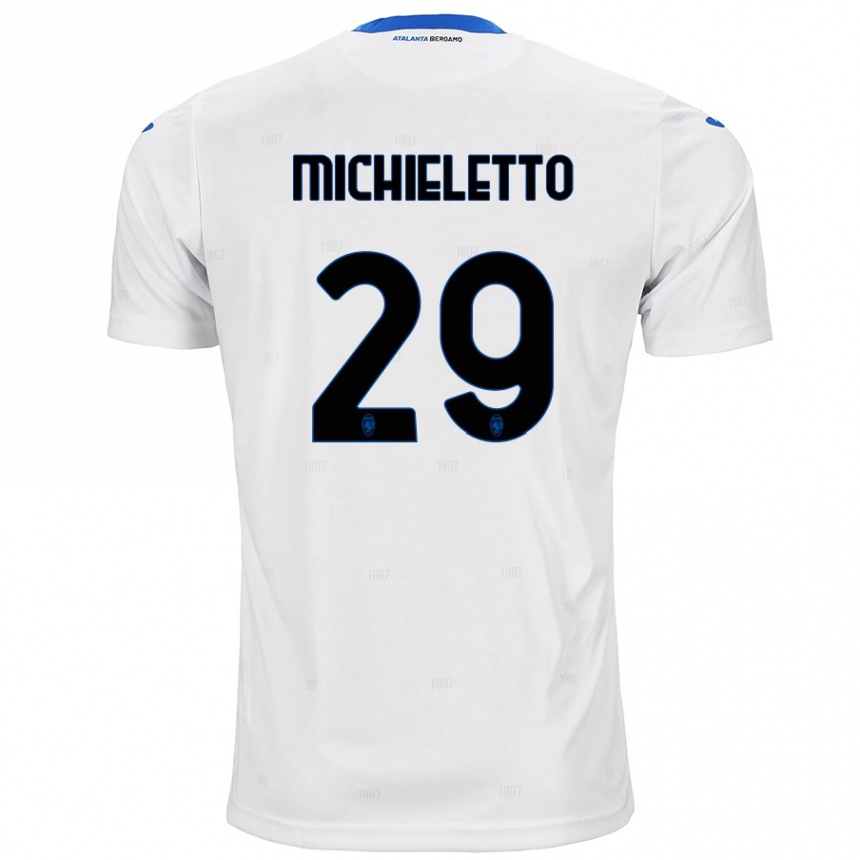 Kids Football Andrea Michieletto #29 White Away Jersey 2024/25 T-Shirt