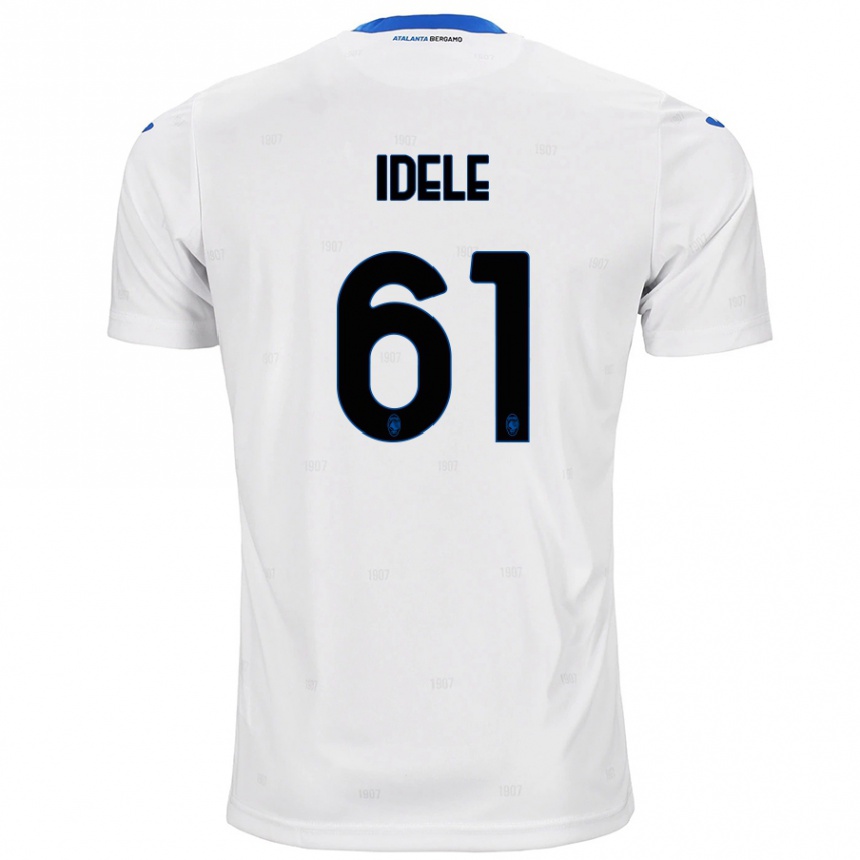 Kids Football Javison Idele #61 White Away Jersey 2024/25 T-Shirt