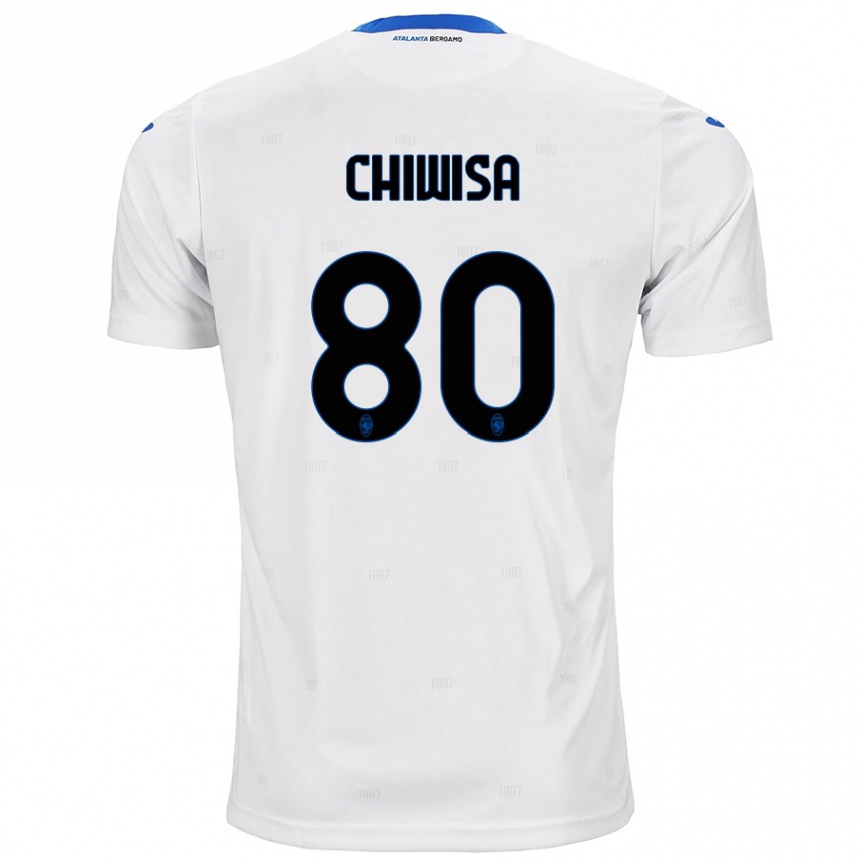 Kids Football Mannah Chiwisa #80 White Away Jersey 2024/25 T-Shirt